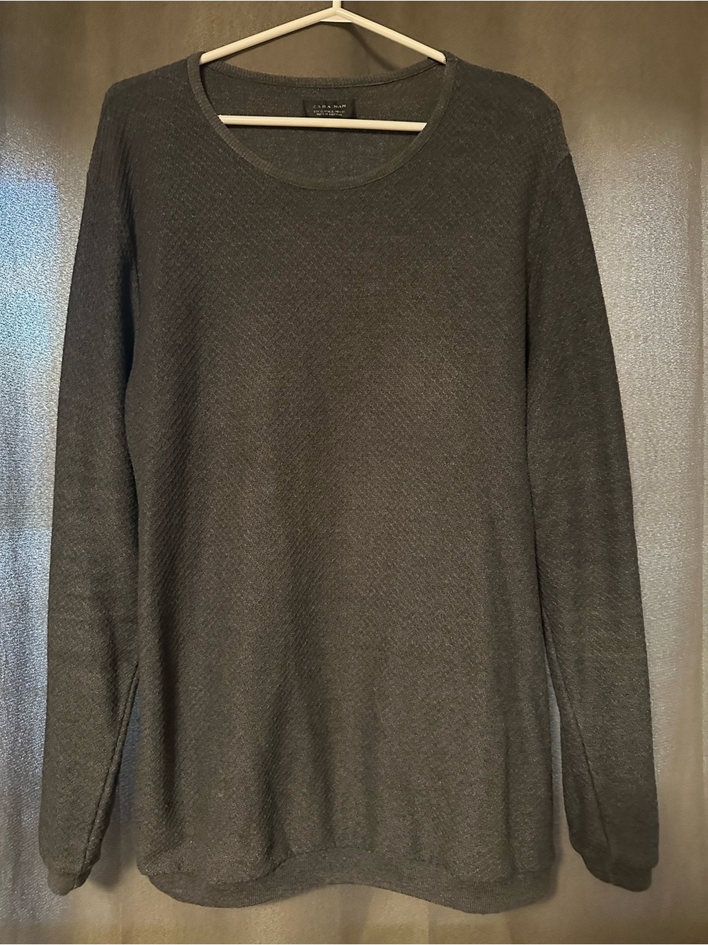 Zara Men’s Crewneck Sweater - Dark Gray